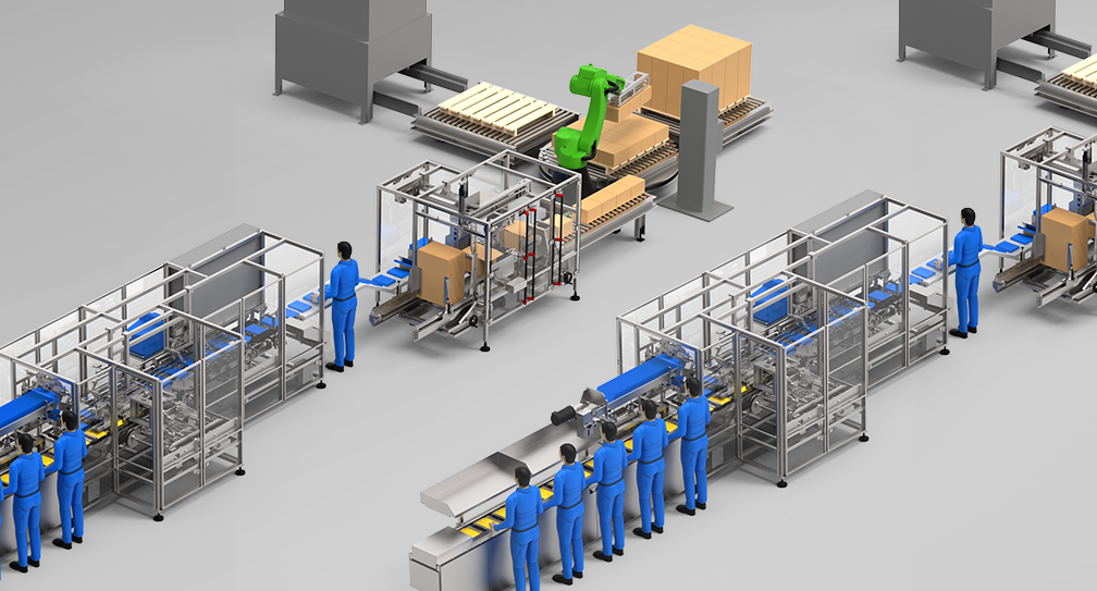 Illustrative example of packing line from Google Search