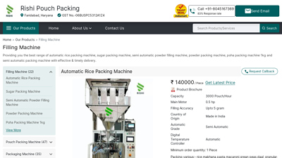 Filling Machine - Powder Packing Machine Manufacturer from ...