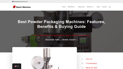 Top 5 Powder Packaging Machines for Accurate Results