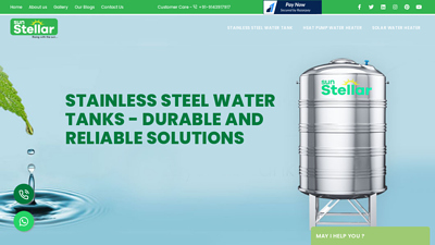 Stellar Pure – 5 Layer Stainless Steel Water Tank