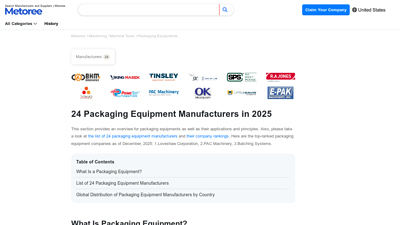 24 Packaging Equipment Manufacturers in 2025 - Metoree